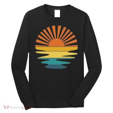 Retro Sunset Long Sleeve Shirt