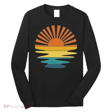 Retro Sunset Long Sleeve Shirt