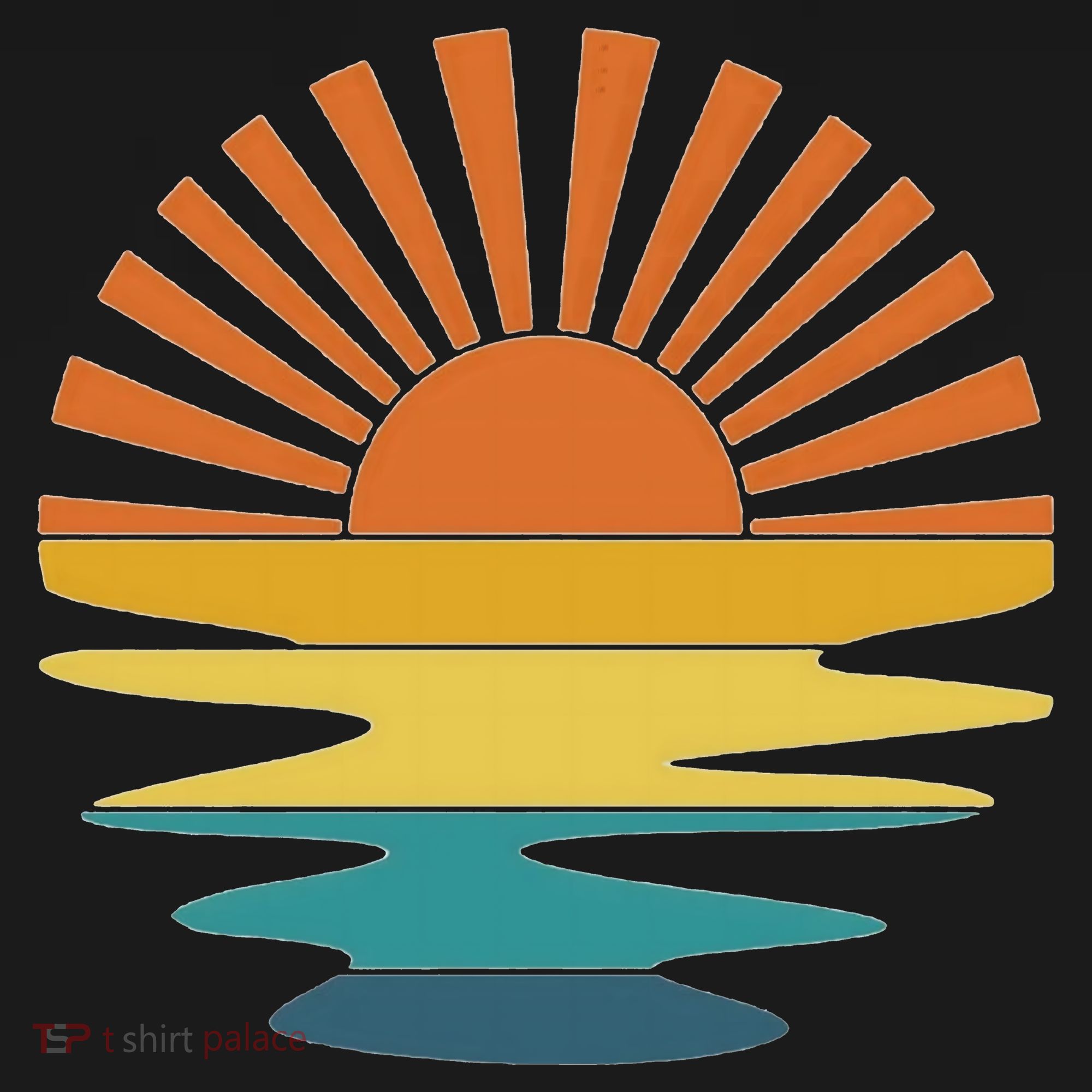 Retro Sunset Pajama Set