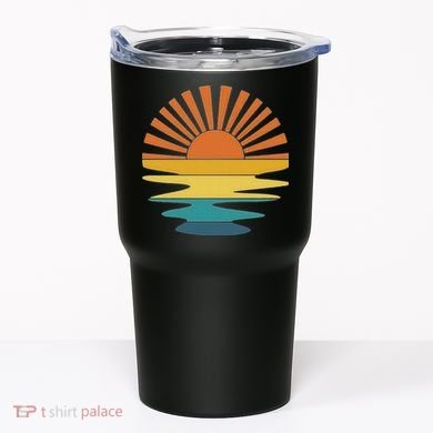 Retro Sunset Tumbler