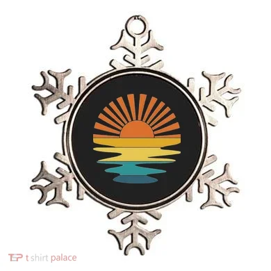 Retro Sunset Ornament