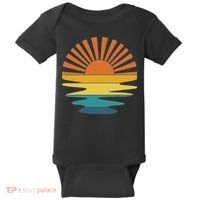 Retro Sunset Baby Bodysuit thumb 0
