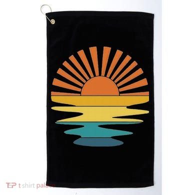Retro Sunset Golf Towel