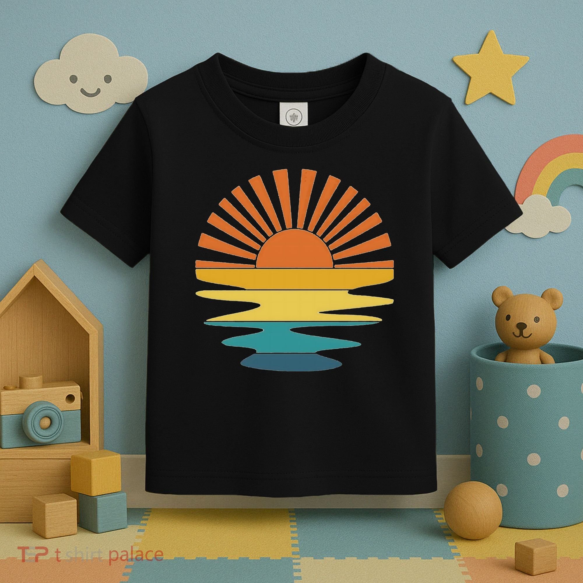Retro Sunset Toddler T-Shirt