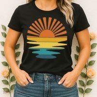 Retro Sunset Women's T-Shirt thumb 2