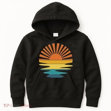 Retro Sunset Kids Hoodie