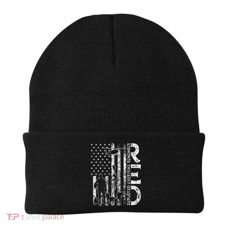 red soldiers remember everyone deployed military support Beanie