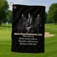 Rosa Sat Ruby Walk Kamala Run Ketanji Rule Golf Towel thumb 1