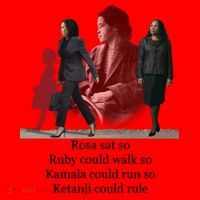 Rosa Sat Ruby Walk Kamala Run Ketanji Rule Santa Hat thumb 1