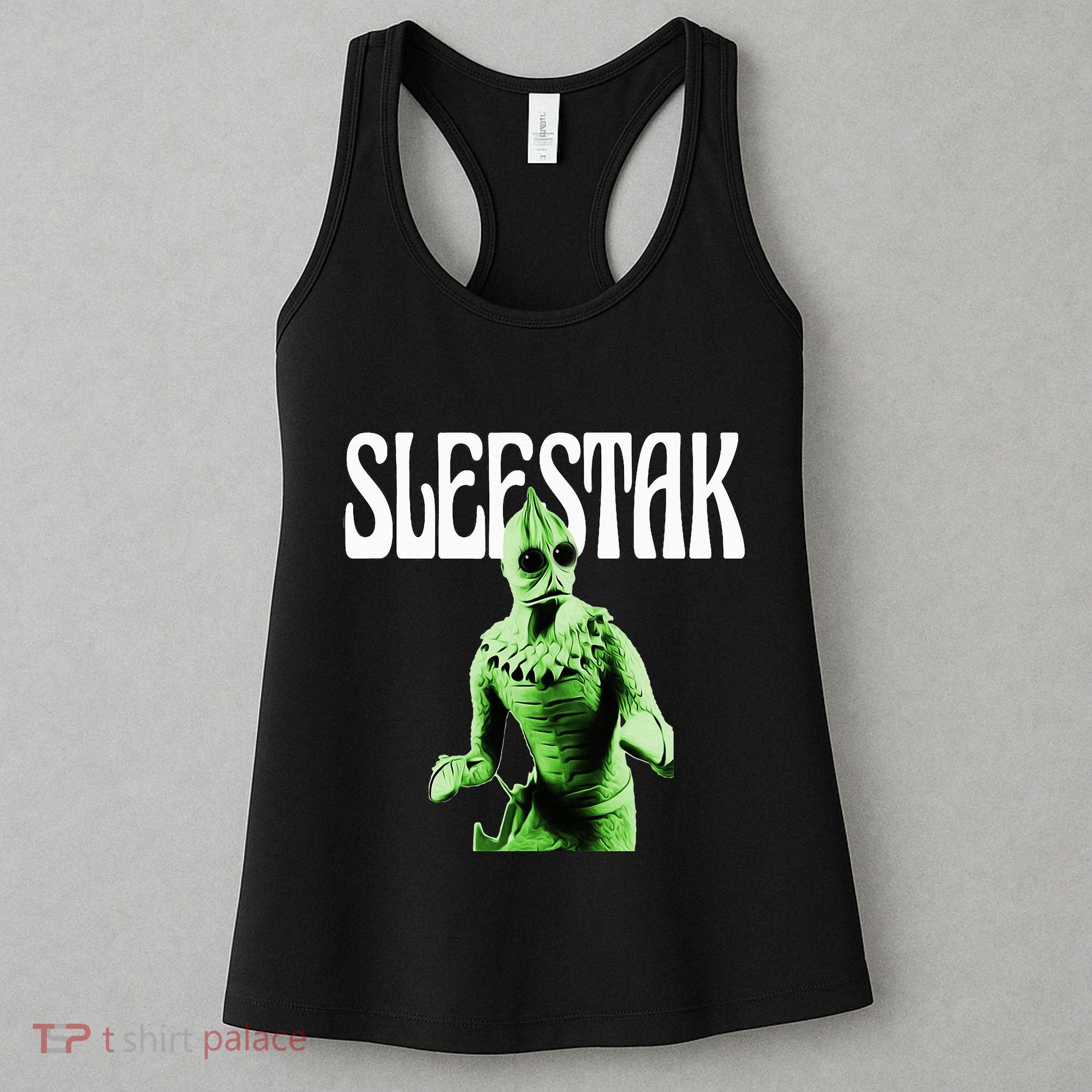 Retro Sleestak Reptilian Alien Graphic Women's Tank Top