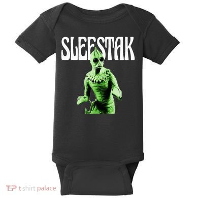 Retro Sleestak Reptilian Alien Graphic Baby Bodysuit