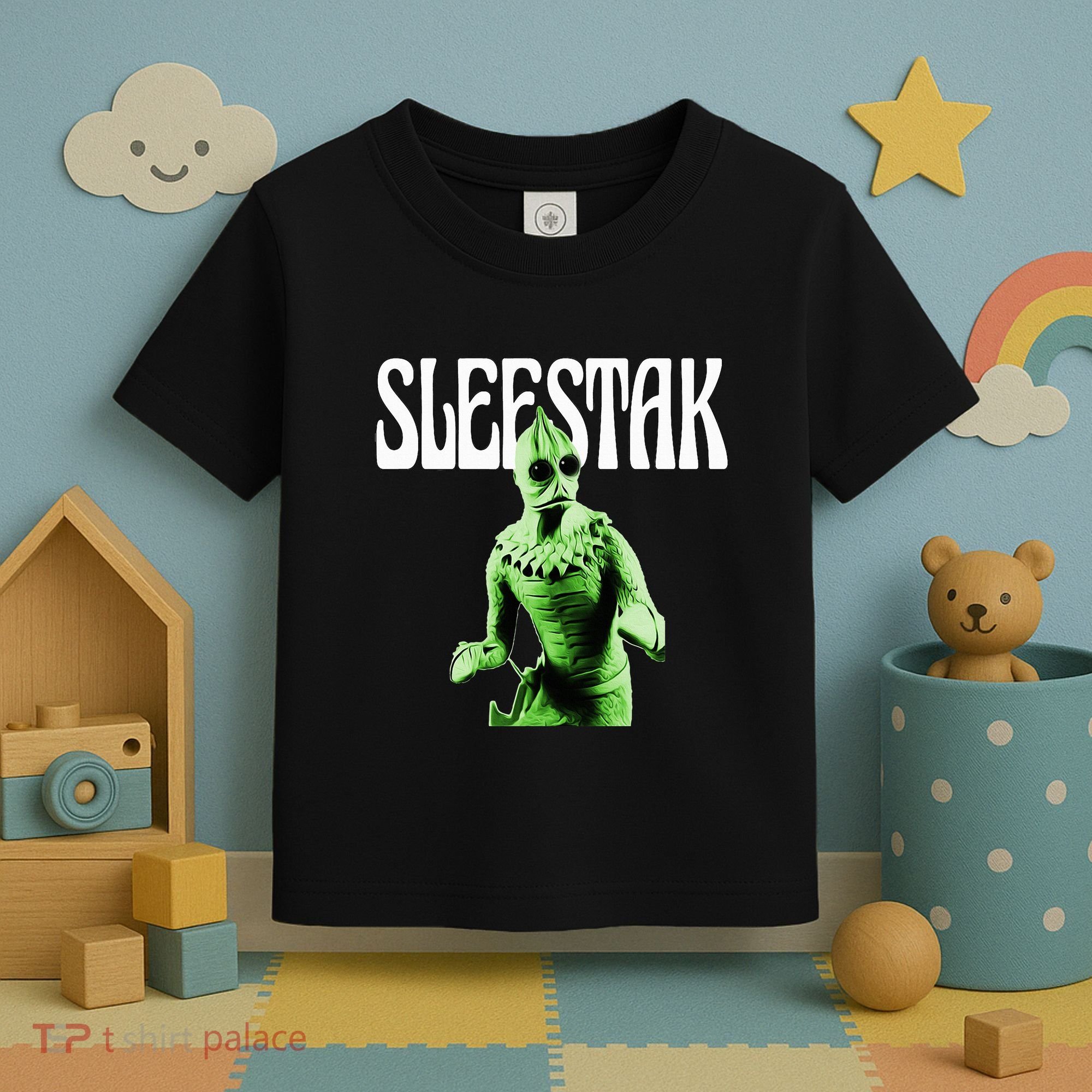 Retro Sleestak Reptilian Alien Graphic Toddler T-Shirt