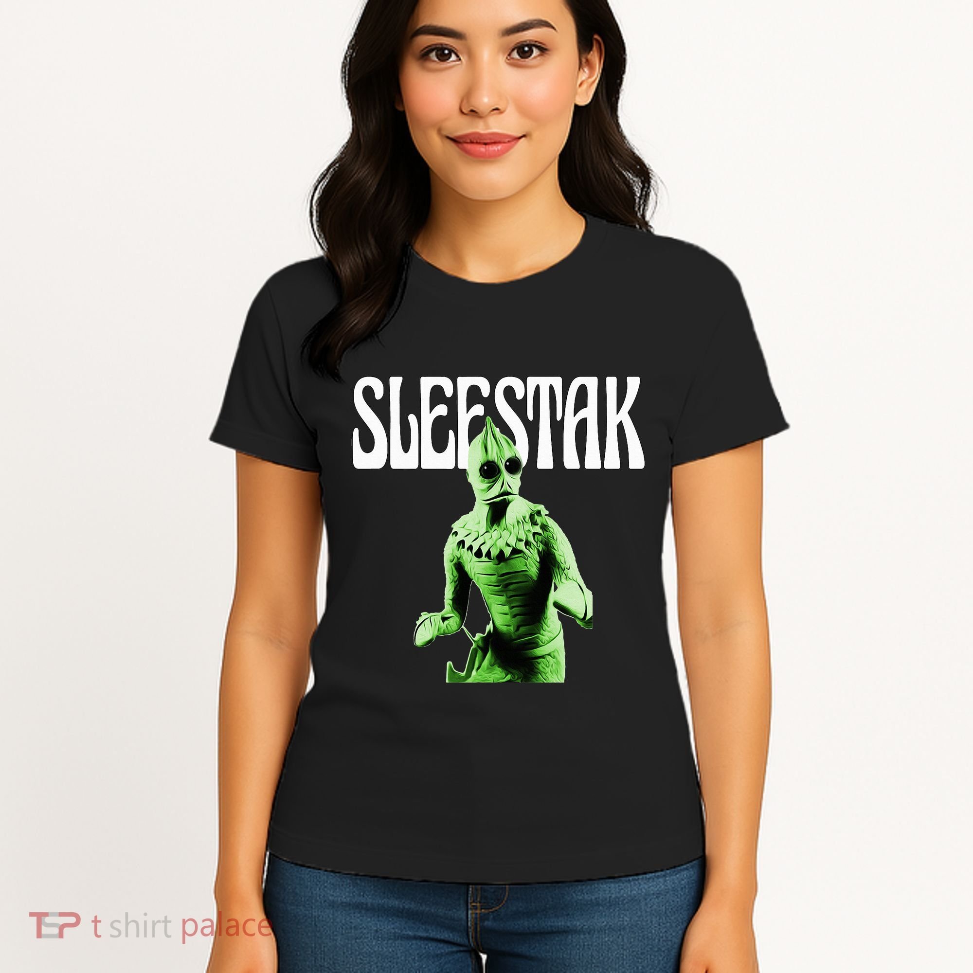 Retro Sleestak Reptilian Alien Graphic Women's T-Shirt