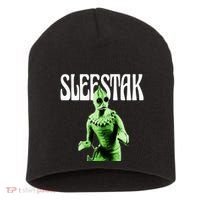 Retro Sleestak Reptilian Alien Graphic Short Acrylic Beanie thumb 0
