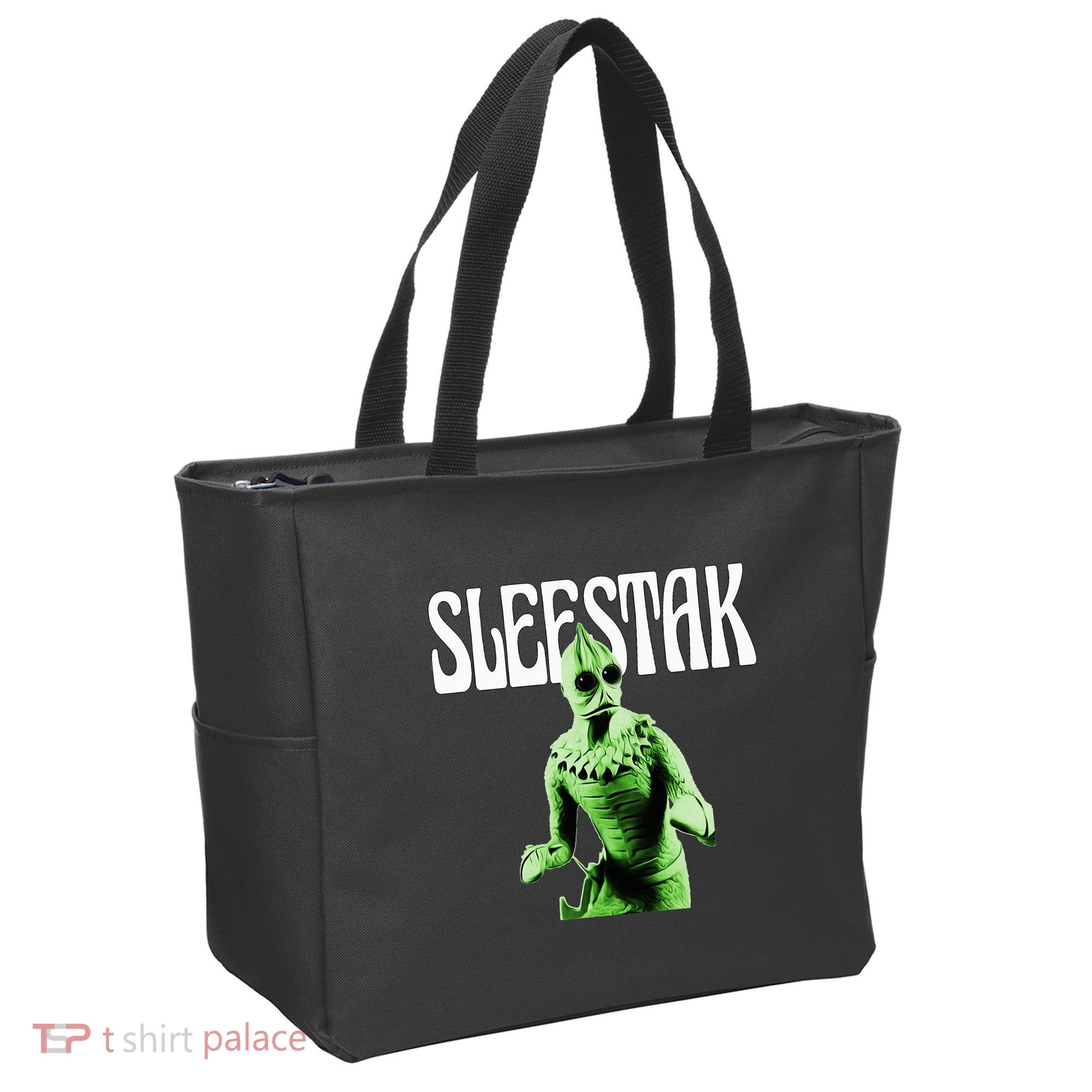 Retro Sleestak Reptilian Alien Graphic Tote Bag