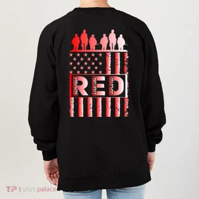 R.E.D. Soldiers Remember Everyone Deployed R.E.D. Friday Women's Sweatshirt back