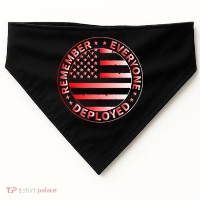 R.E.D. Soldiers Remember Everyone Deployed R.E.D. Friday USA-Made Doggie Bandana