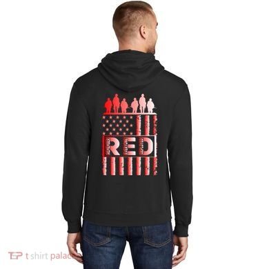 R.E.D. Soldiers Remember Everyone Deployed R.E.D. Friday Hoodie back
