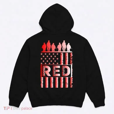 R.E.D. Soldiers Remember Everyone Deployed R.E.D. Friday Hoodie back