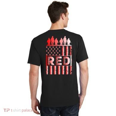 R.E.D. Soldiers Remember Everyone Deployed R.E.D. Friday T-Shirt back