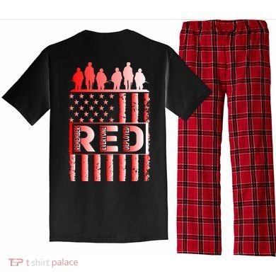 R.E.D. Soldiers Remember Everyone Deployed R.E.D. Friday Pajama Set back