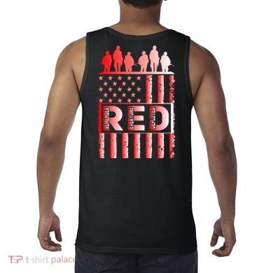 R.E.D. Soldiers Remember Everyone Deployed R.E.D. Friday Tank Top back