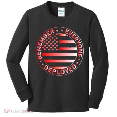 R.E.D. Soldiers Remember Everyone Deployed R.E.D. Friday Kids Long Sleeve Shirt