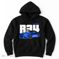 Retro Skyline R34 Jdm 90s Aesthetic Hoodie thumb 0