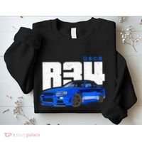 Retro Skyline R34 Jdm 90s Aesthetic Sweatshirt thumb 2