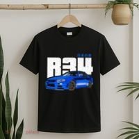 Retro Skyline R34 Jdm 90s Aesthetic T-Shirt thumb 2