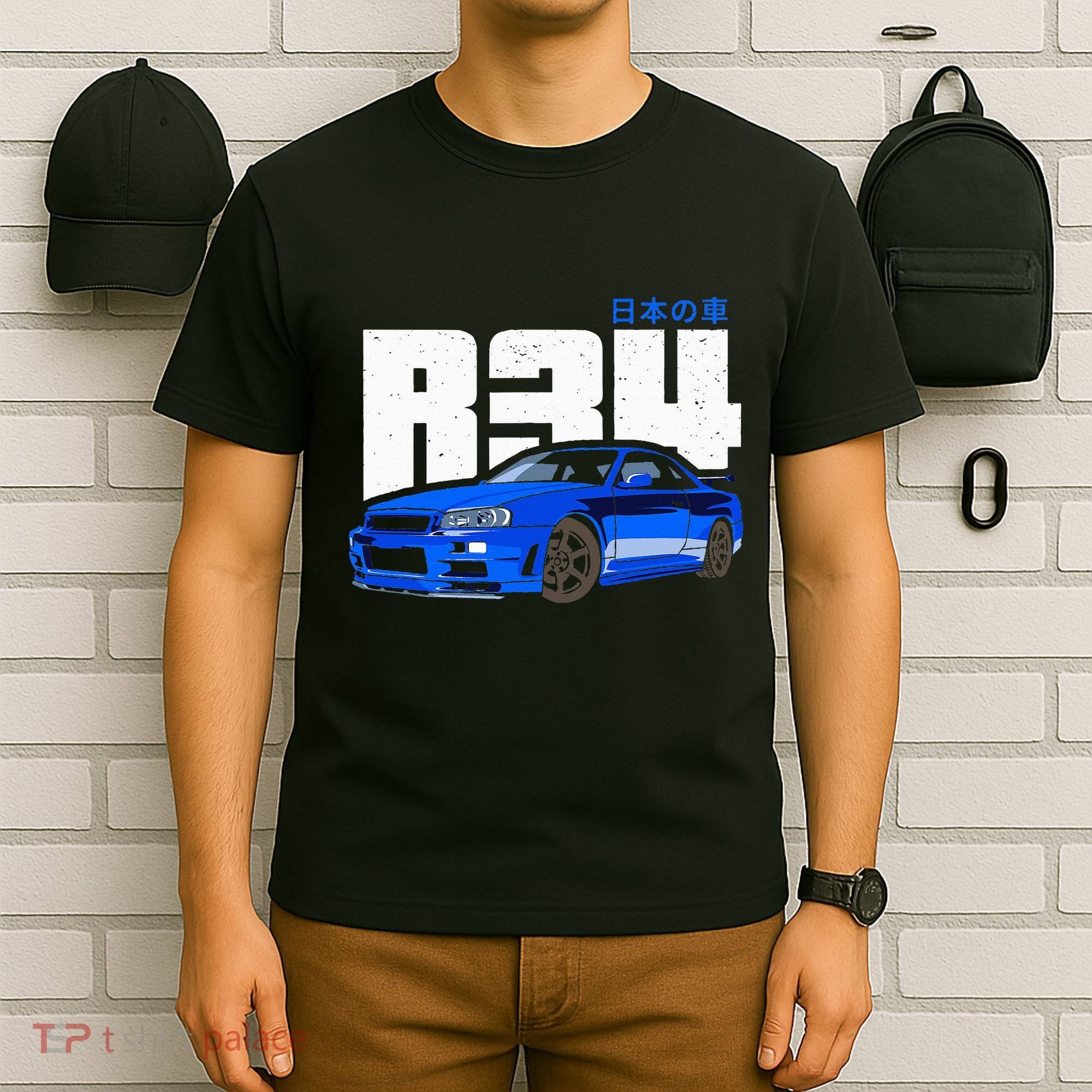 Retro Skyline R34 Jdm 90s Aesthetic T-Shirt