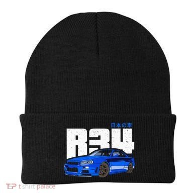 Retro Skyline R34 Jdm 90s Aesthetic Beanie