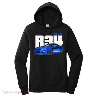 Retro Skyline R34 Jdm 90s Aesthetic Women's Hoodie