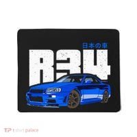Retro Skyline R34 Jdm 90s Aesthetic Mousepad thumb 0