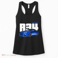 Retro Skyline R34 Jdm 90s Aesthetic Women's Tank Top thumb 0