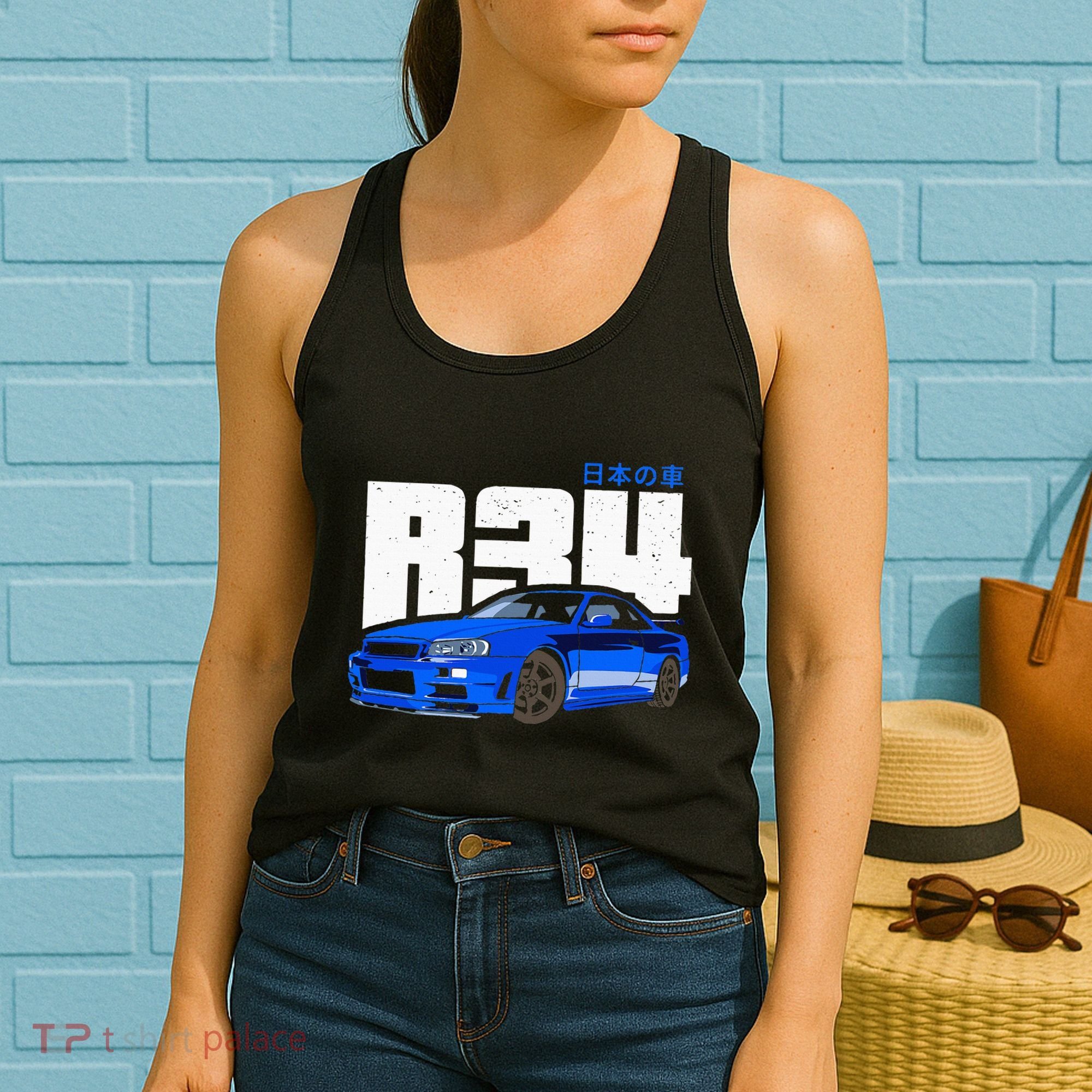 Retro Skyline R34 Jdm 90s Aesthetic Women's Tank Top