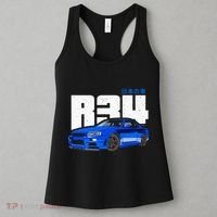 Retro Skyline R34 Jdm 90s Aesthetic Women's Tank Top thumb 3