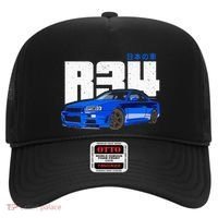 Retro Skyline R34 Jdm 90s Aesthetic Hat thumb 0