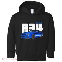 Retro Skyline R34 Jdm 90s Aesthetic Toddler Hoodie thumb 0