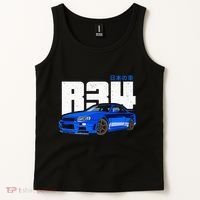 Retro Skyline R34 Jdm 90s Aesthetic Tank Top thumb 2
