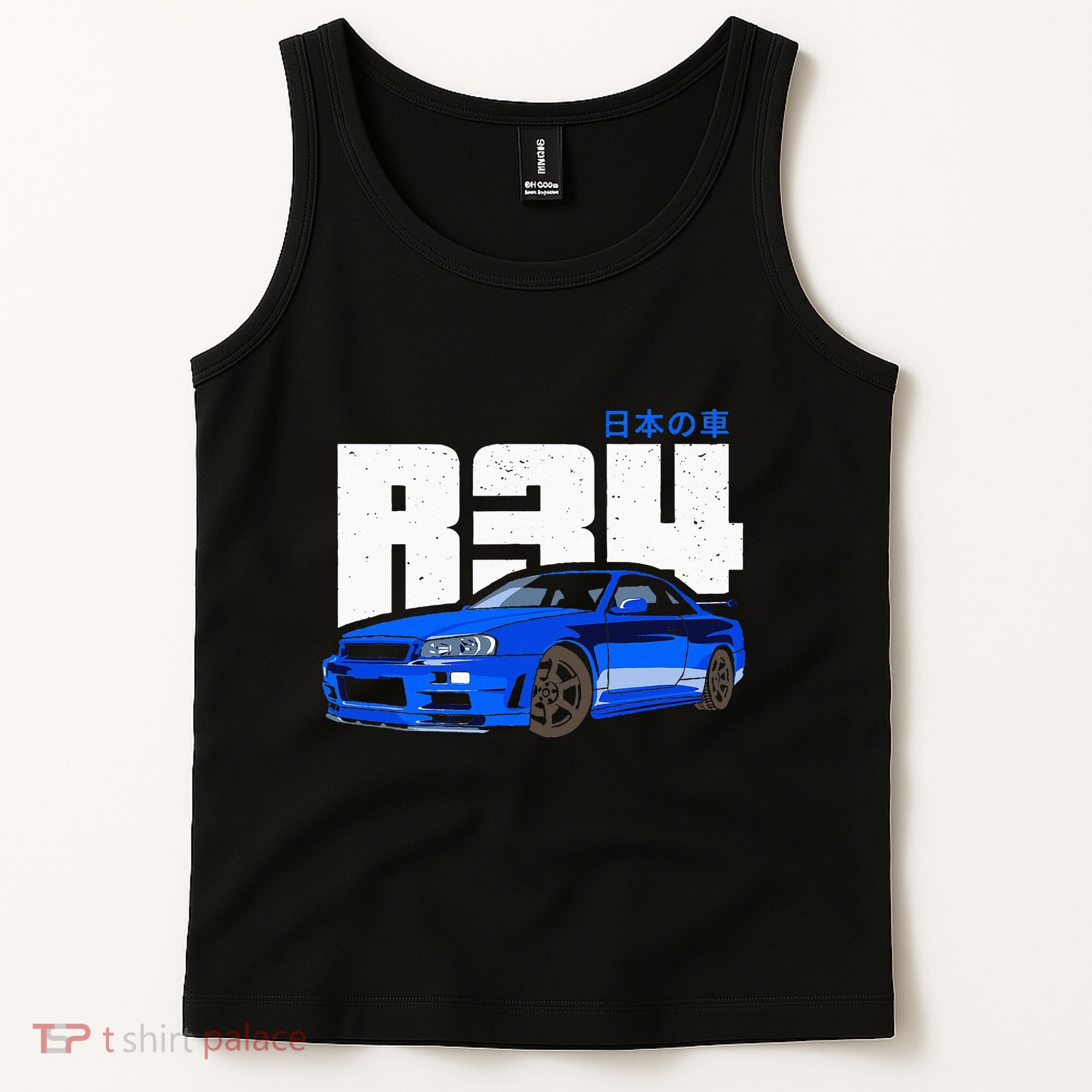 Retro Skyline R34 Jdm 90s Aesthetic Tank Top