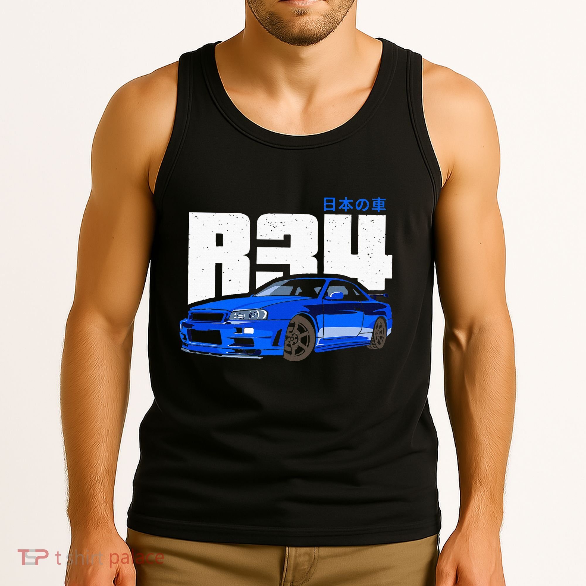 Retro Skyline R34 Jdm 90s Aesthetic Tank Top