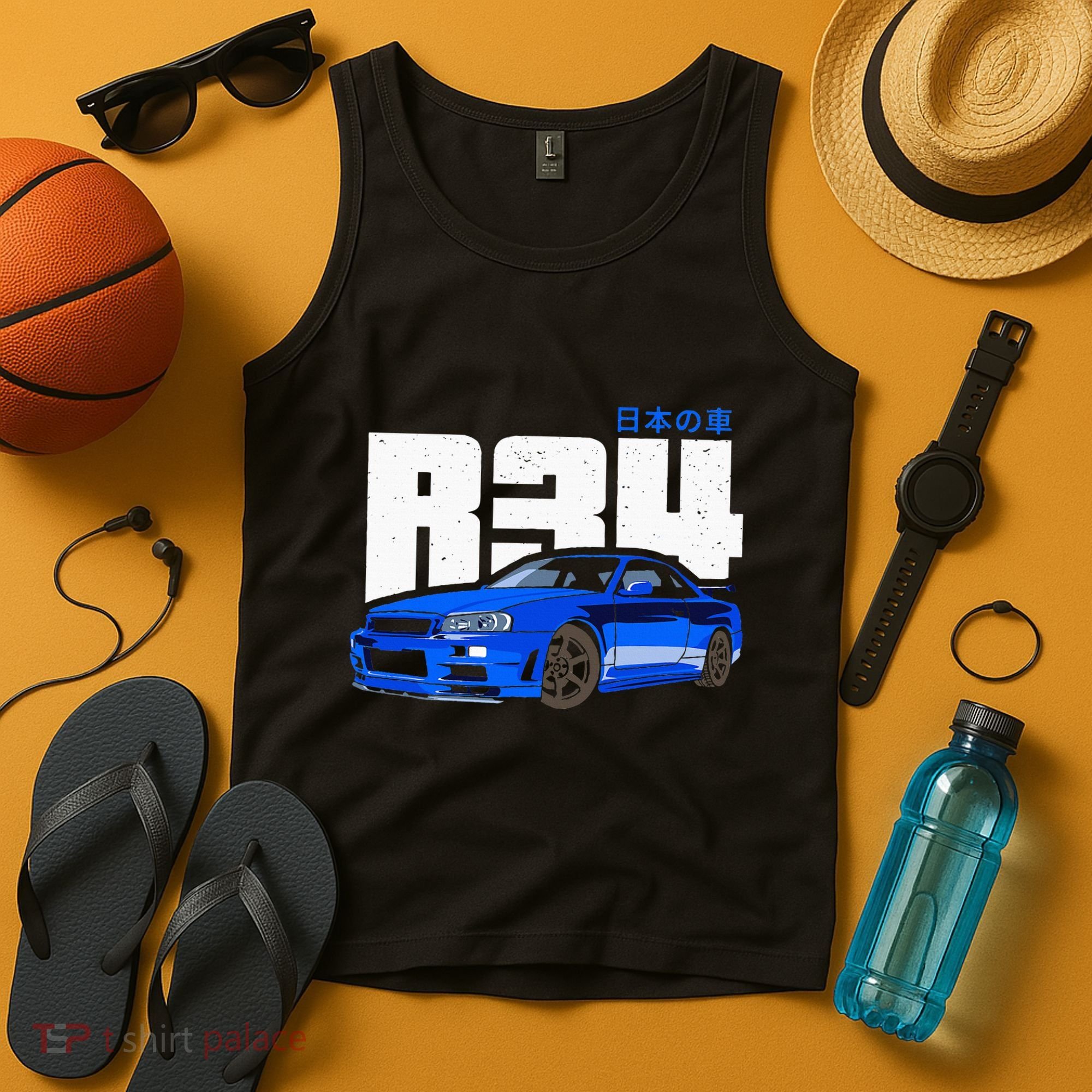 Retro Skyline R34 Jdm 90s Aesthetic Tank Top