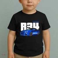 Retro Skyline R34 Jdm 90s Aesthetic Toddler T-Shirt thumb 2