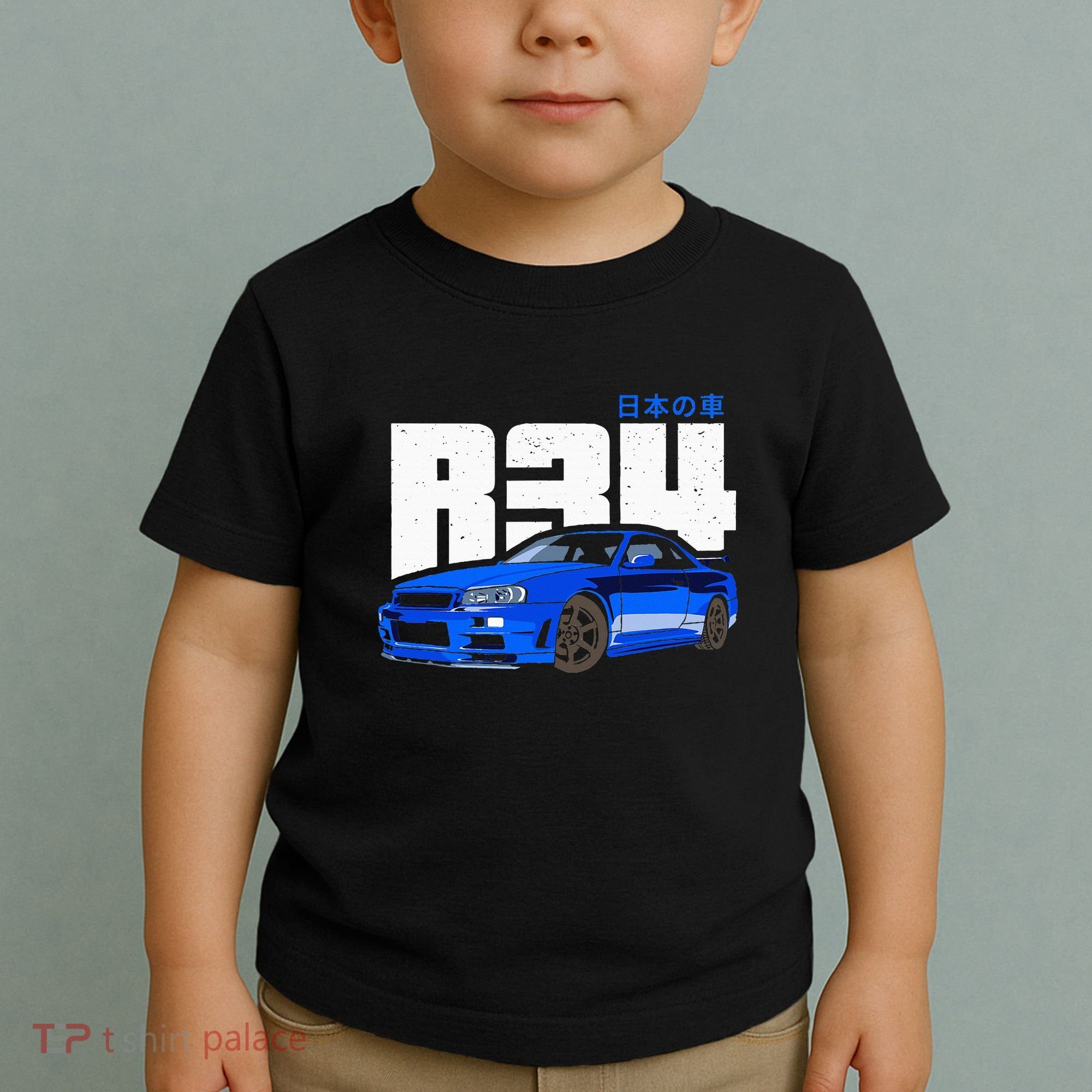 Retro Skyline R34 Jdm 90s Aesthetic Toddler T-Shirt