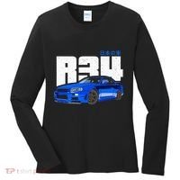 Retro Skyline R34 Jdm 90s Aesthetic Women's Long Sleeve Shirt thumb 0