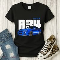 Retro Skyline R34 Jdm 90s Aesthetic Women's T-Shirt thumb 3