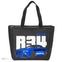 Retro Skyline R34 Jdm 90s Aesthetic Tote Bag thumb 0
