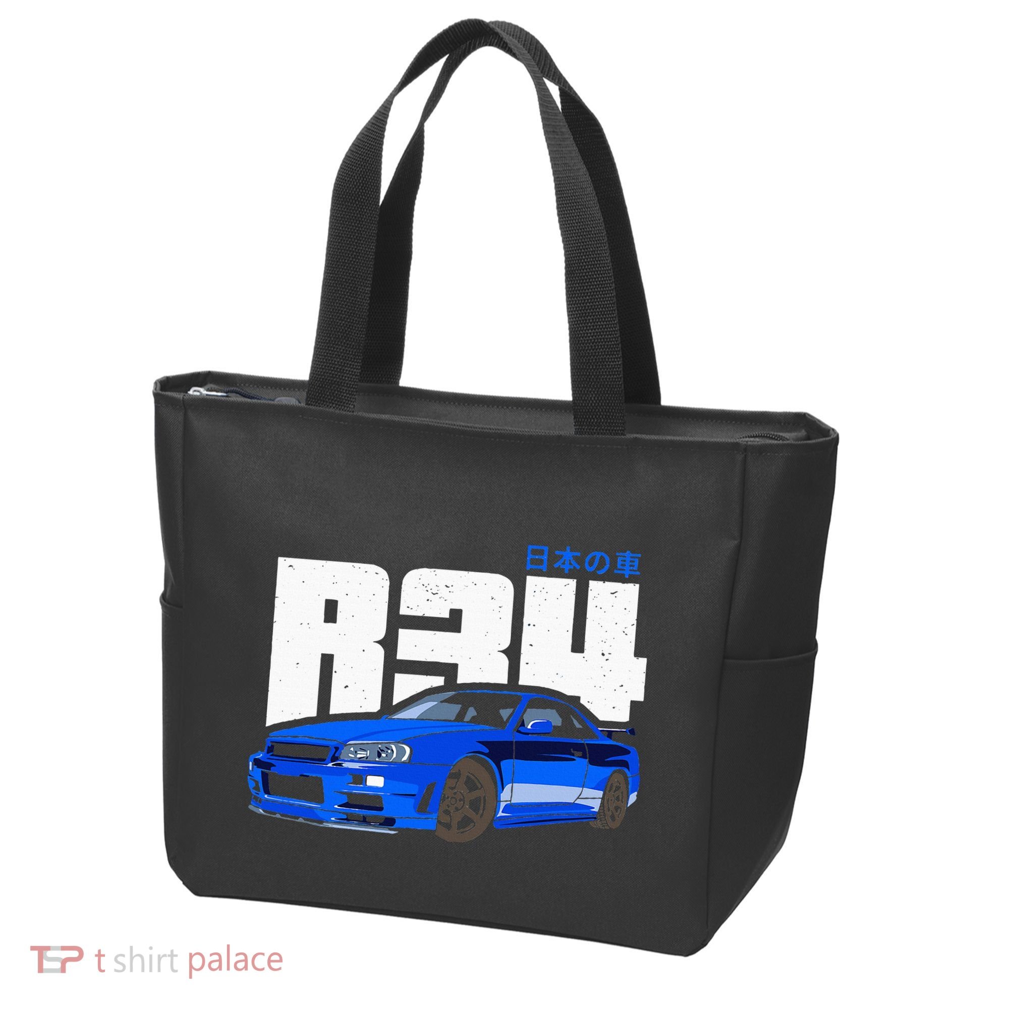 Retro Skyline R34 Jdm 90s Aesthetic Tote Bag