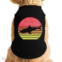 Retro Shark Doggie Tank thumb 0